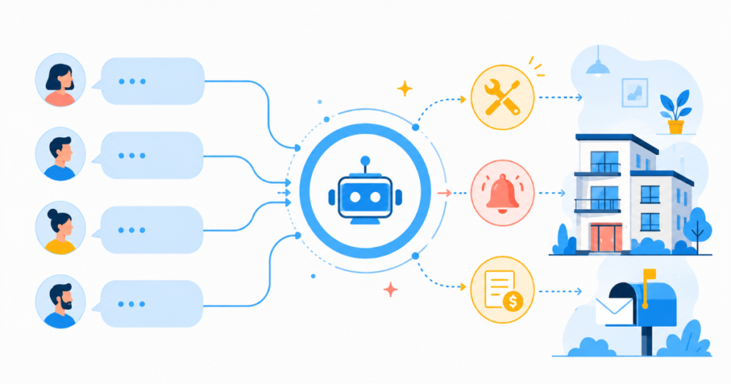 ai chatbot use cases for property managers including lead capture and maintenance requests