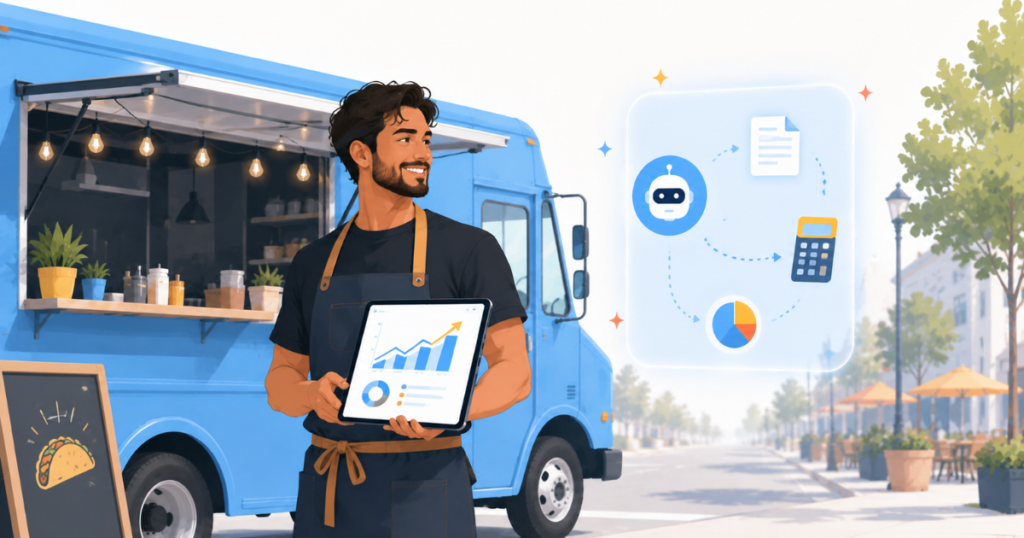 how to use ai accounting software for food trucks