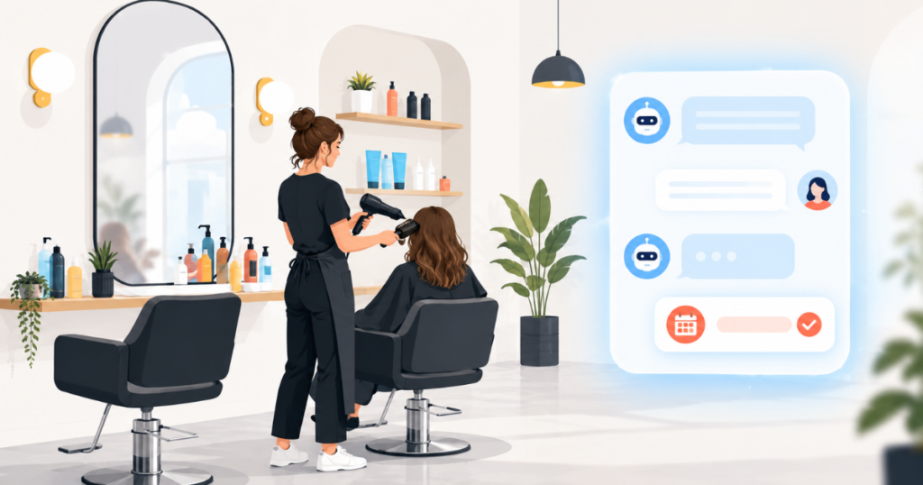 how to use ai chatbots for hair salons