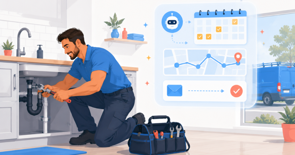 how to use ai scheduling for plumbers