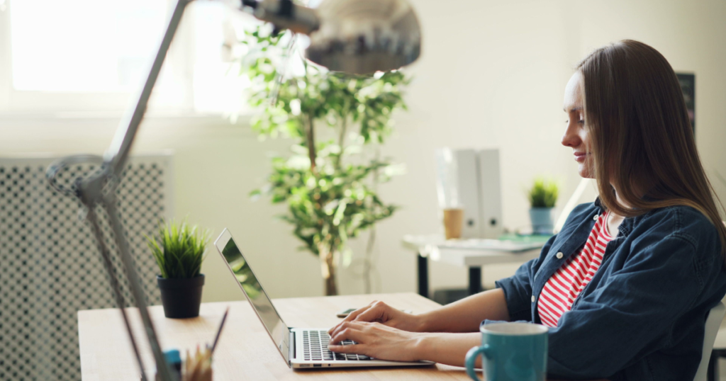 real estate agent setting up ai automation workflow on laptop