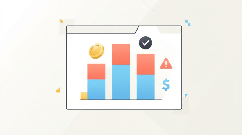 Plumber-reviewing-AI-invoicing-software-dashboard-showing-paid-and-outstanding-invoices
