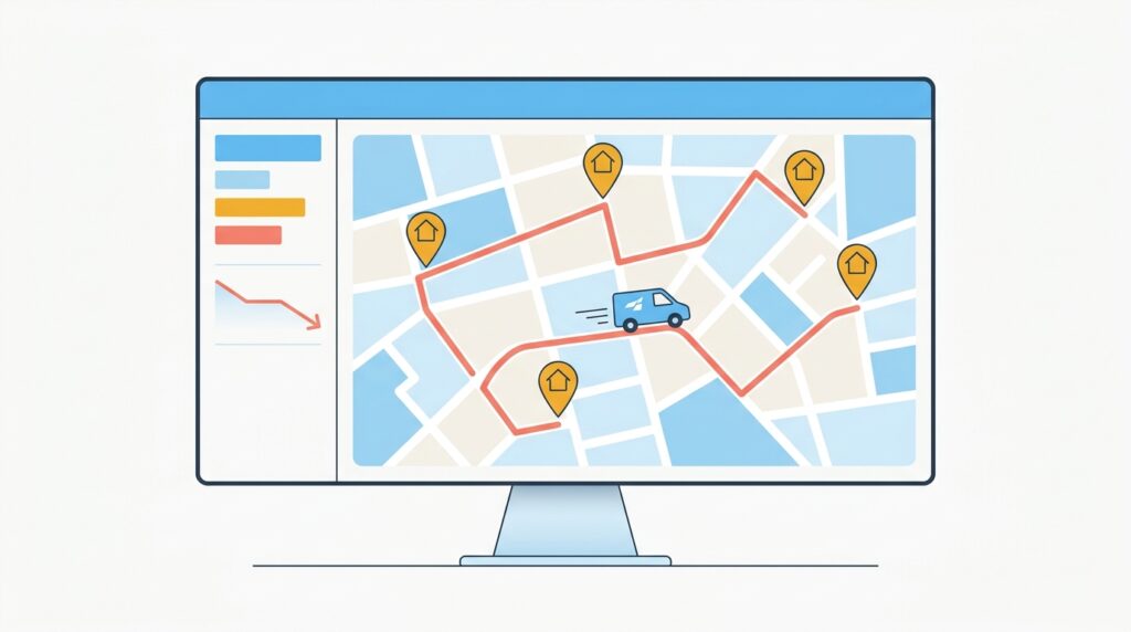 Best-AI-route-planning-software-for-plumbers-dashboard-showing-optimized-job-map